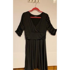 Solid Black Light weight Casual or date night dress